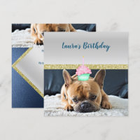 Sympa French Bulldog Anniversaire INVITATION