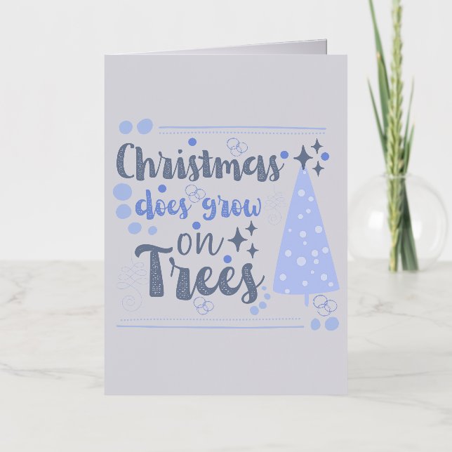 Sympa Noël Pun Carte de vacances personnalisée (Recto)