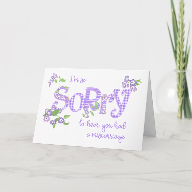 Sympathie de fausse couche Fleurs de phlox Carte d (Devant)