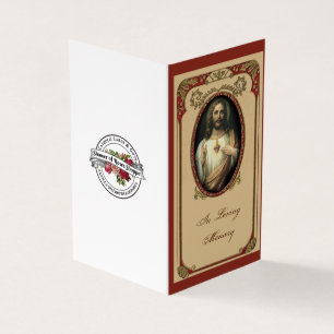 Sympathie funéraire catholique prière Carte Sainte