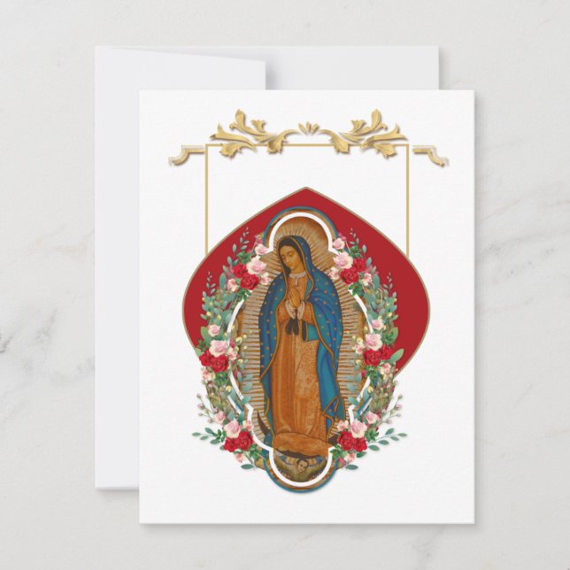 Sympathie funéraire espagnole Carte Sainte Merci (Devant)
