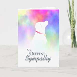 Sympathie la plus profonde - Perte de chien Carte 