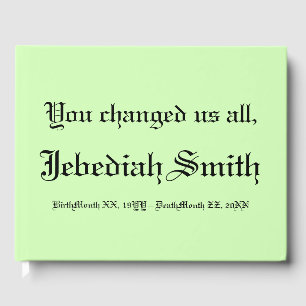 Sympathie minimale et simple Livre d'or