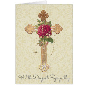 Sympathie sainte de condoléance de chapelet de