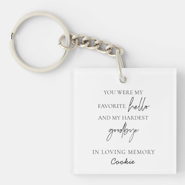 Sympathie simple moderne Photo Pet Memorial (Devant)
