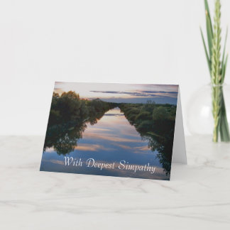 Sympathy abstract landscape card