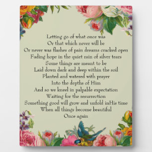Sympathy and hope plaque