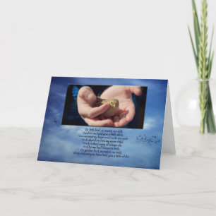 Sympathy at the loss of a child card