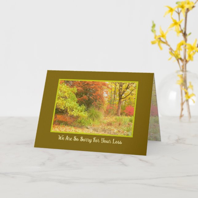 SYMPATHY/ATUMM COLOR/ CARD (Yellow Flower)