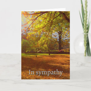 Sympathy Autumn Leaves Card