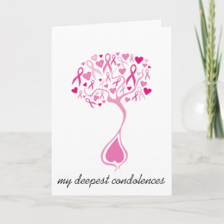 Sympathy/Bereavement Card for Breast Cancer