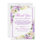 Sympathy Bereavement Watercolor Floral Funeral