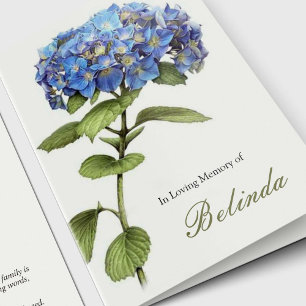 Sympathy Blue Hydrangea Merci funéraire