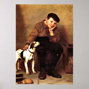 Sympathy - Boy and His Dog Poster