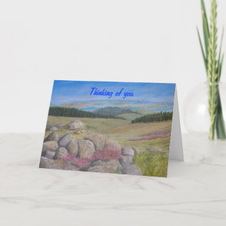 Sympathy Card, add message inside A peaceful scene Card