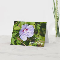 Sympathy card - blank inside for your message