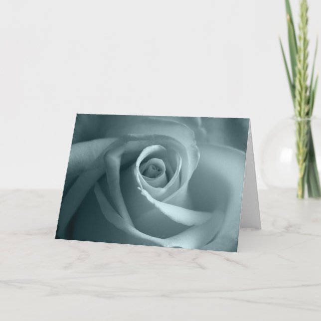 Sympathy Card Blank Inside Pretty Rose (Front)