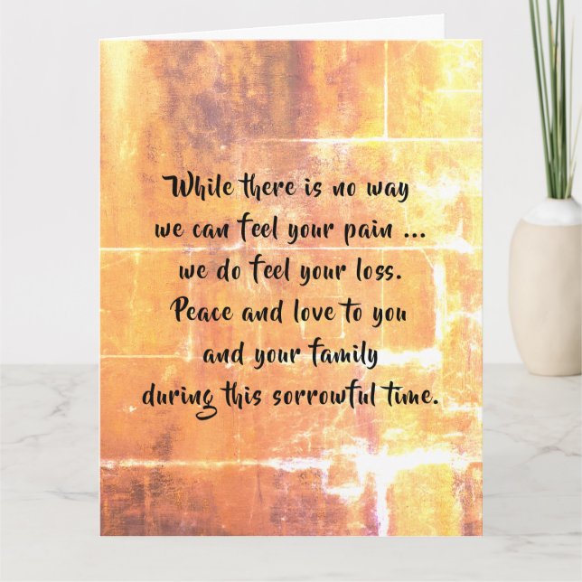 Sympathy card by dalDesignNZ (Front)