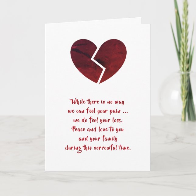 Sympathy card by dalDesignNZ (Front)