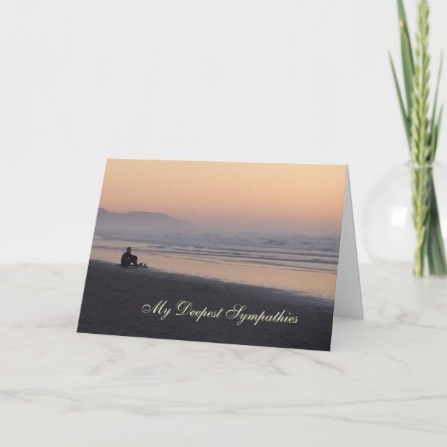Sympathy card: By the sea... Card (Front)