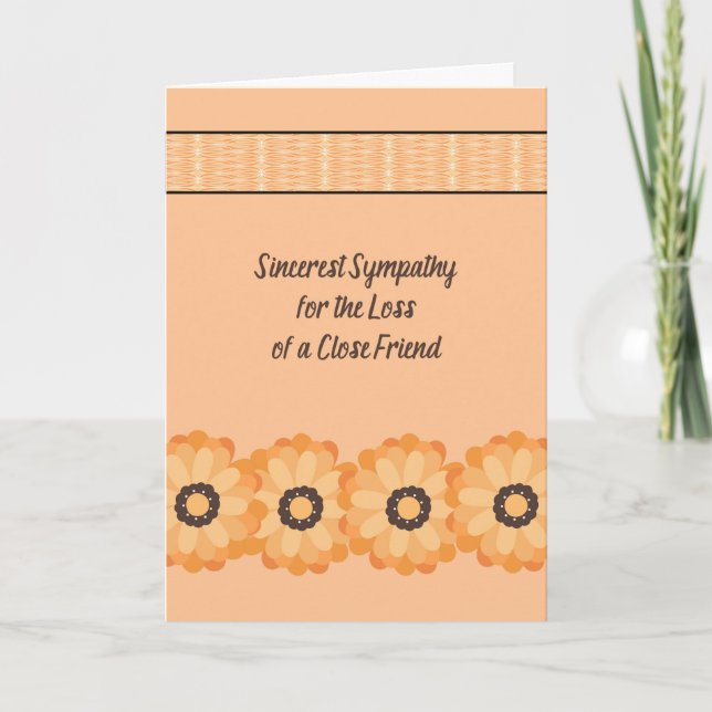 Sympathy Card for a Close Friend (Front)