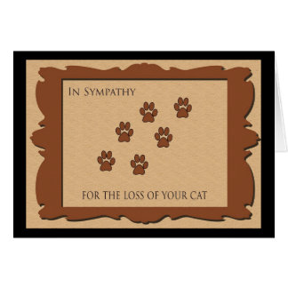 Cat Sympathy Cards, Photocards, Invitations & More