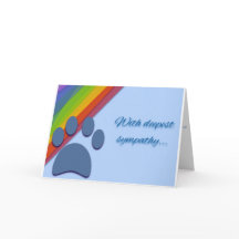 Sympathy card for loss of dog