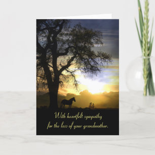 Sympathy Card for  Loss of  Grandmother