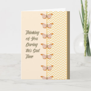 Sympathy Card for Step Sister with Butterflies