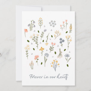 Sympathy Card Forever in Our Hearts Grief and Loss