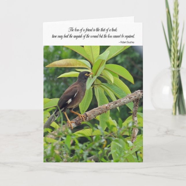 Sympathy card - Loss of a friend (Front)