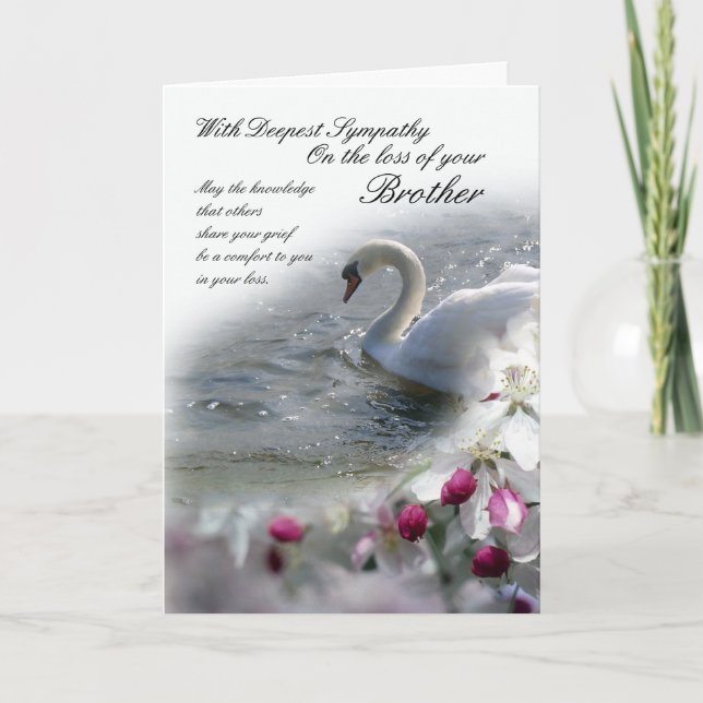 Sympathy card loss of Brother (Front)
