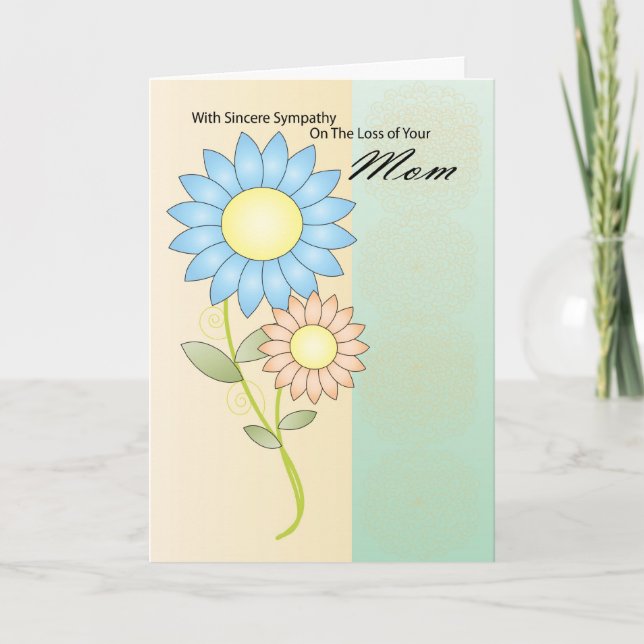Sympathy card loss of Mom (Front)