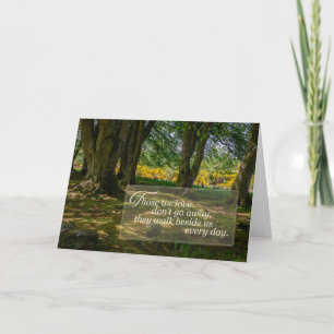 Sympathy Card   Serene Forest Glade Greeting Card