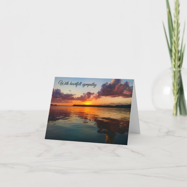 Sympathy Card Sunset (Front)