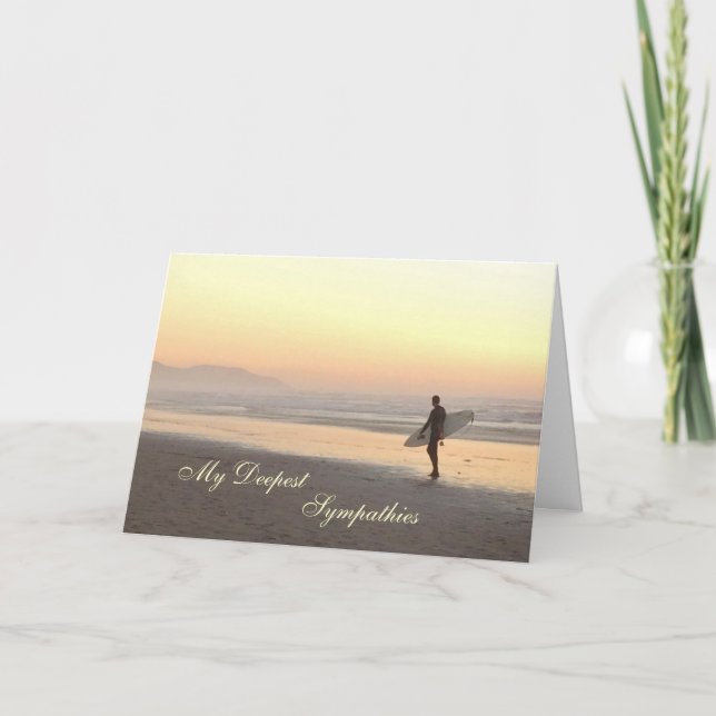 Sympathy card: Surfer Card (Front)
