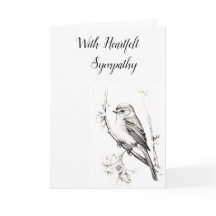 Sympathy Card with heartfelt sympathy