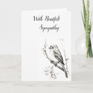 Sympathy Card with heartfelt sympathy
