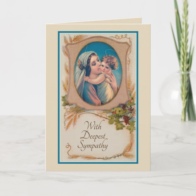 Sympathy Catholic Mass Offering Card (Front)