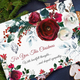 Sympathy Christmas Holiday Cards | For You