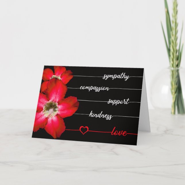 Sympathy, Compassion....Your Gifts Mattered! Thank Thank You Card (Front)