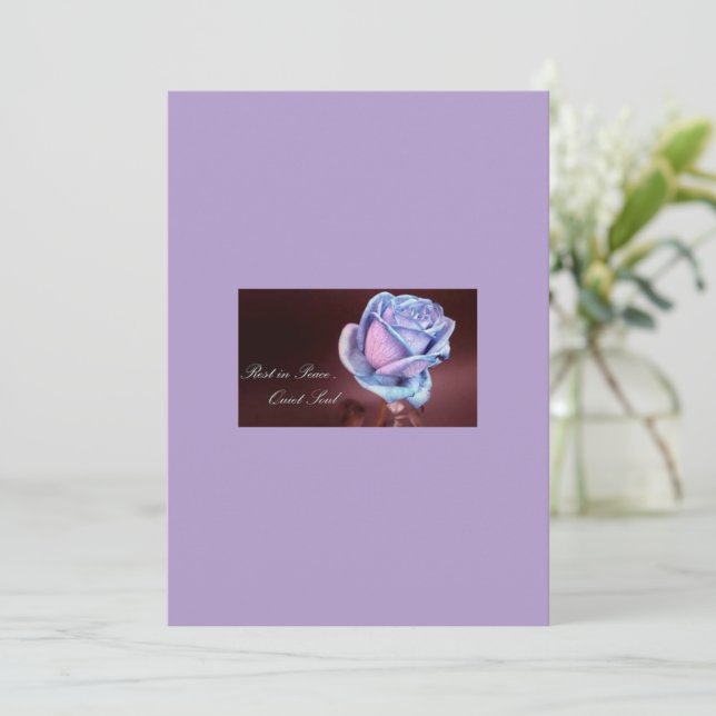 Sympathy/Condolences Greeting Card (Standing Front)