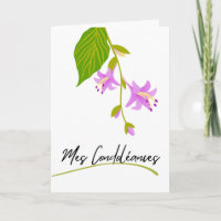 Sympathy Condolences in French Hosta Blooms