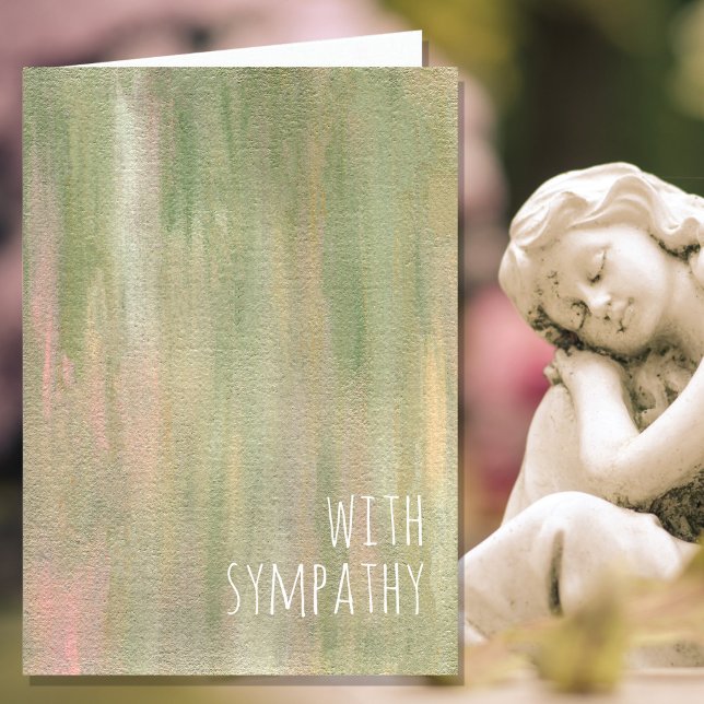 Sympathy Condolences Nature Painting Card (Creator Uploaded)