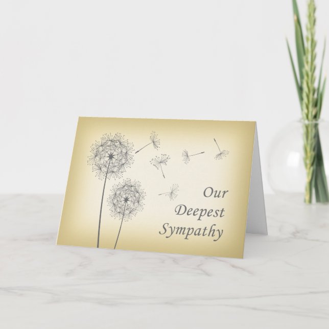 Sympathy - Dandelions Card (Front)