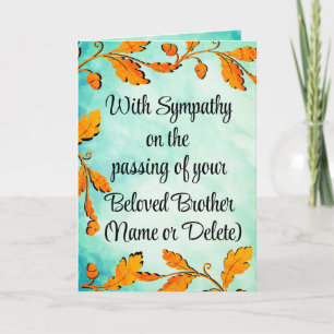 Sympathy for a Brother Card