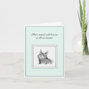 Sympathy for a Maine Coon Cat Card