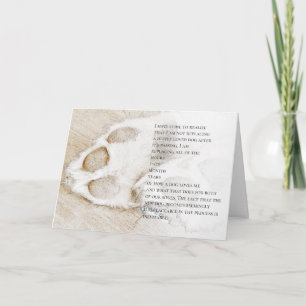 Sympathy for dog card