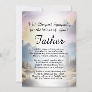 Sympathy for Loss of a Father Card