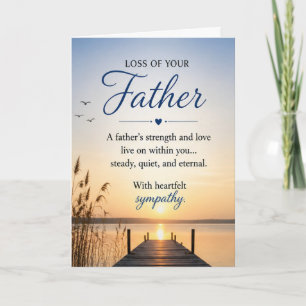 Sympathy for Loss of a Father Card